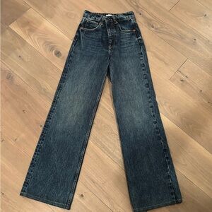 Zara High Rise Dark Blue Women's Jeans